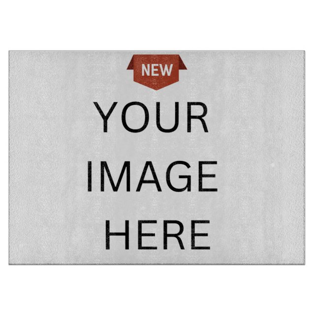 Planche À Découper NOUVEAUTÉ ! Verre de plateau décoratif de 15 po x  (Devant)