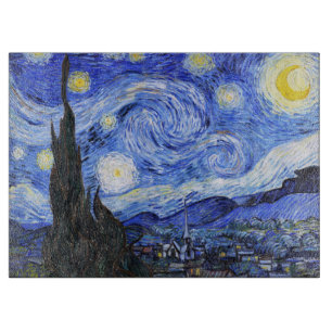 Planche À Découper Nuit étoilée par Vincent Van Gogh