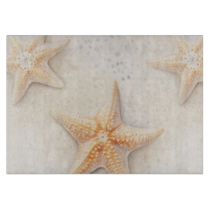 Planche À Découper Ocean Cream Peach Beach Starfish