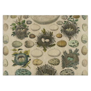 Planche À Découper OEuf vintage Nid Art Peinture OEufs