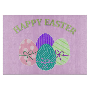 Planche À Découper Oeufs de Pâques Joyeux Pâques