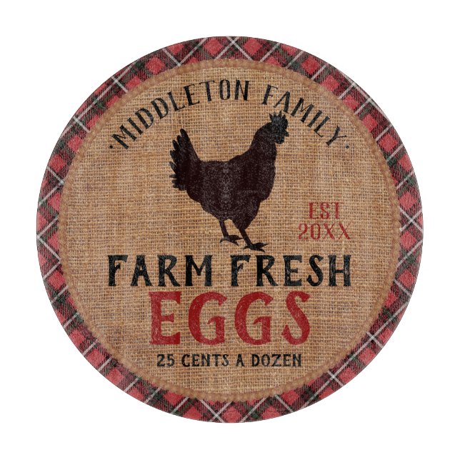 Planche À Découper Oeufs frais de ferme - Plaid (Devant)