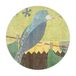 Planche À Découper Oiseau coloré sur un fil