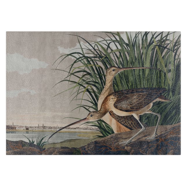 Planche À Découper Oiseau de Courlis à long bec Audubon (Devant)
