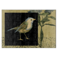 Oiseau sur Noir et Arrière - plan Vintage