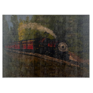 Planche À Découper Old Steam Engine, Original par Gary Poling