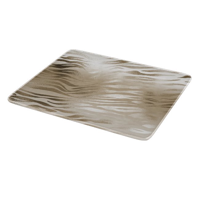 Planche À Découper Ombre d'impression Gold Zebra            (Coin)