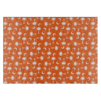 Planche À Découper Orange de drapeau de lune de Palmetto de la