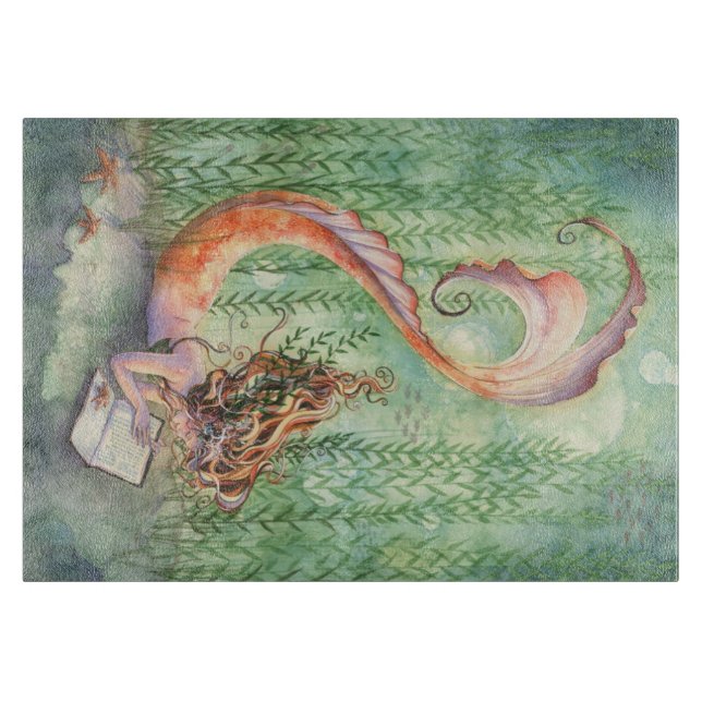 Planche à découper orange de sirène (Devant)