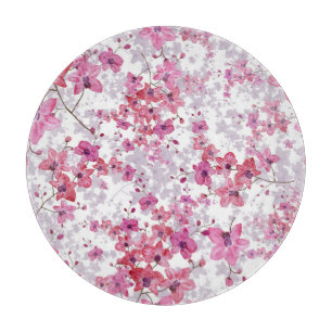Planche À Découper Orchidée : beauté rouge singulière.