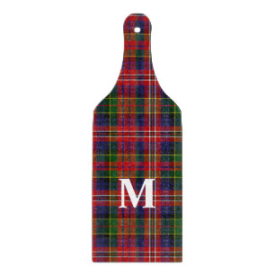 Planche À Découper Oreiller monogramme à carreaux MacPherson Tartan