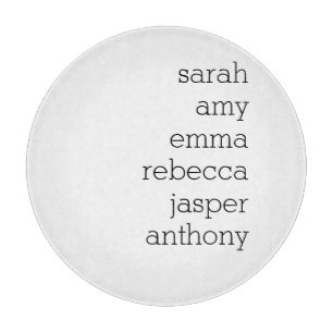 Planche À Découper Oreiller personnalisé avec nom de famille , Person