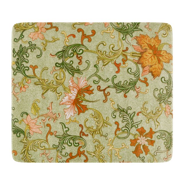 Planche À Découper Ornement chinois vintage Jones Flowers (Devant)