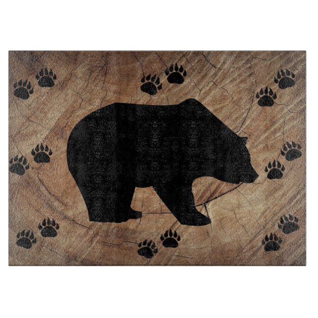 Planche À Découper Ours Noir Et Paniers Ours (Devant)