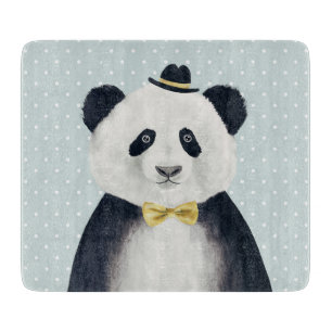 Planche À Découper Ours panda d'aquarelle