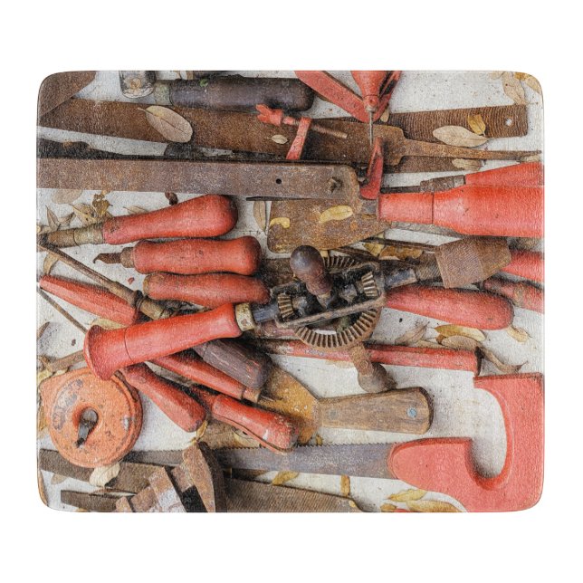 Planche À Découper Outils Outil Russe antique Red Man (Devant)