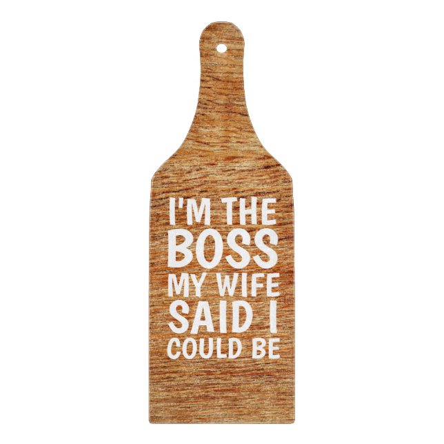 Planche À Découper PADDLE DU CADEAU mariage, JE SUIS LE CADEAU (Devant)