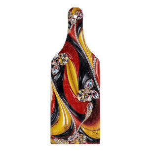 Planche À Découper Pagaie à découper en verre Couleurs belges