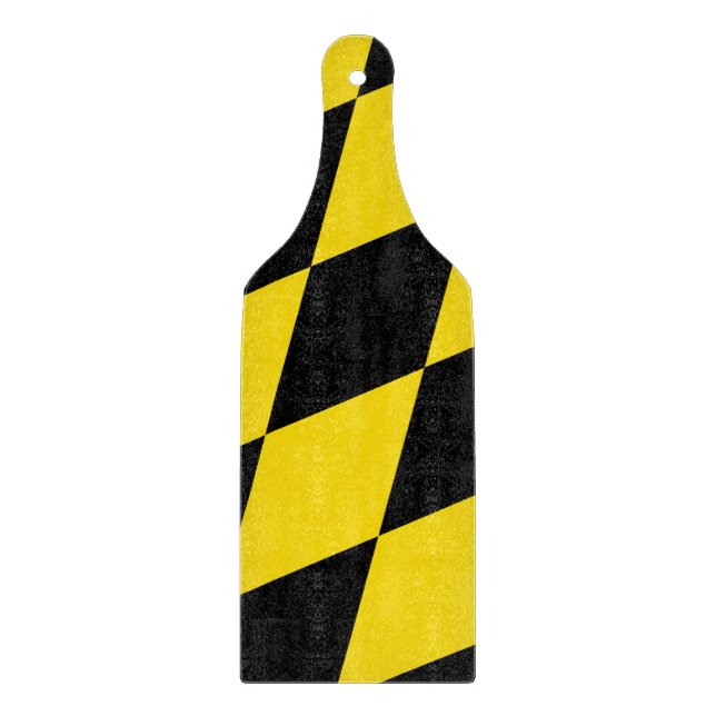 Planche À Découper Pagaie en verre avec drapeau Munich (Devant)