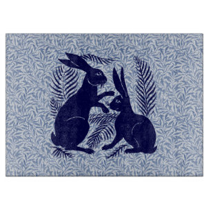 Planche À Découper Paire Art nouveau de lapins De Morgan et Morris