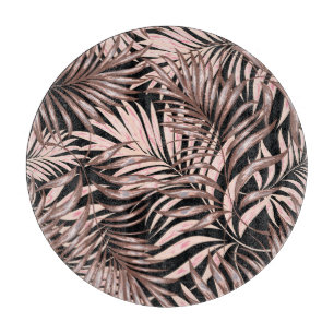 Planche À Découper Palme tropicale : Modèle Floral Jungle.