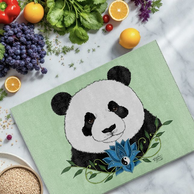 Planche À Découper Panda Bear Lotus (Créateur téléchargé)