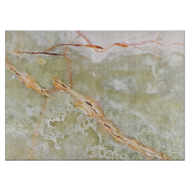 Planche À Découper Panneau de coupe en verre Motif en pierre naturell (Devant)