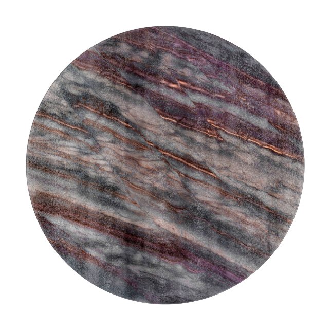 Planche À Découper Panneau de coupe en verre Motif en pierre naturell (Devant)