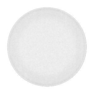 Planche À Découper Panneau de coupe en verre rond blanc
