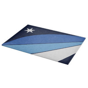 Planche À Découper Panneau de découpe en verre avec Drapeau de Columb