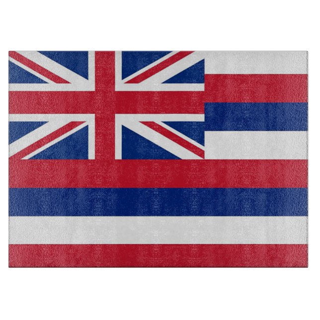 Planche À Découper Panneau de découpe en verre avec Drapeau de l'État (Devant)