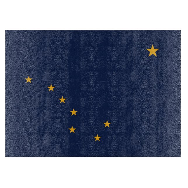 Planche À Découper Panneau de découpe en verre avec Drapeau de l'état (Devant)