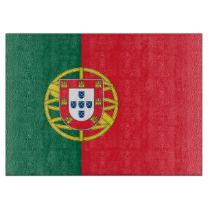 Planche À Découper Panneau de découpe en verre avec Drapeau du Portug