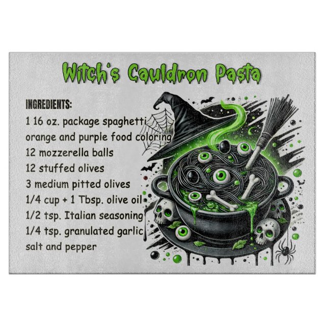 Planche À Découper Panneau de découpe en verre éffrayant pour cuisine (Devant)