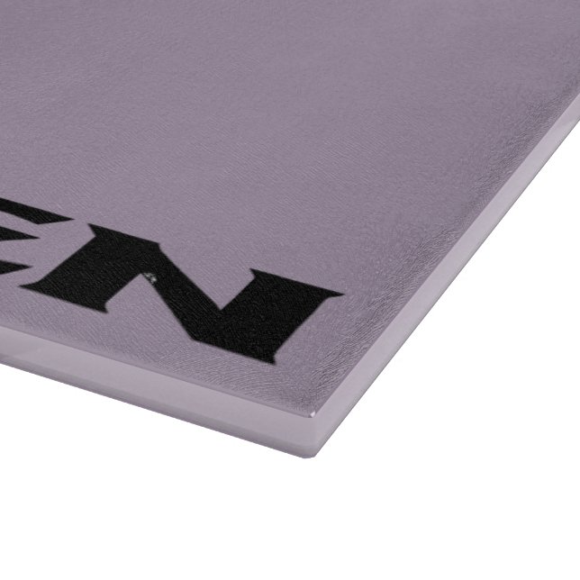 Planche À Découper Panneau de découpe en verre gris noir zen (Coin)