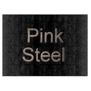 Planche À Découper Panneau de découpe en verre noir rose