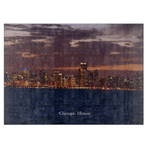 Planche À Découper Panneau de découpe Skyline de Chicago