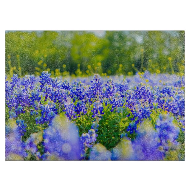 Planche À Découper Panneau de découpe Texas Bluebonnet (Devant)