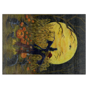 Planche À Découper Panneau de taille du verre de Halloween,