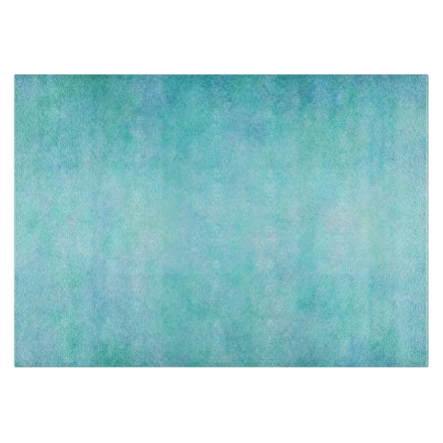 Planche À Découper Papier turquoise bleu-clair d'aquarelle d'Aqua (Devant)