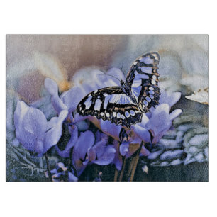 Planche À Découper Papillon bleu