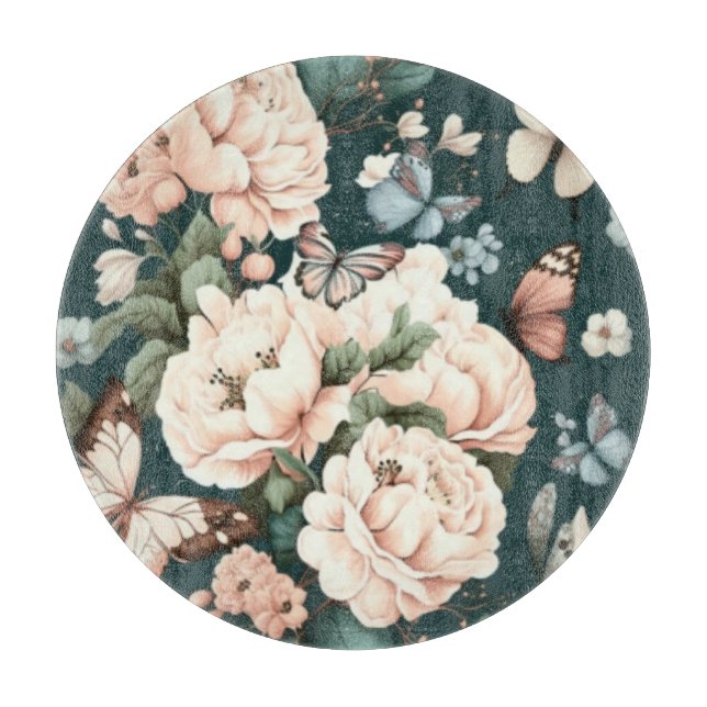 Planche À Découper Papillons et fleurs (Devant)