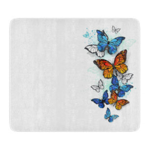 Planche À Découper Papillons volants Morpho et Monarch