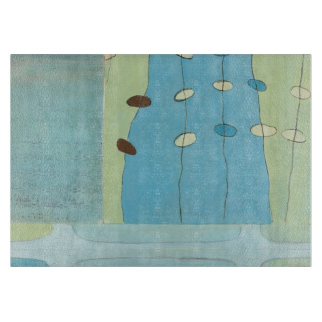 Planche À Découper Parade Abstraite des oeufs bleus (Devant)