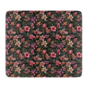 Planche À Découper Paradis floral exotique de luxe riche