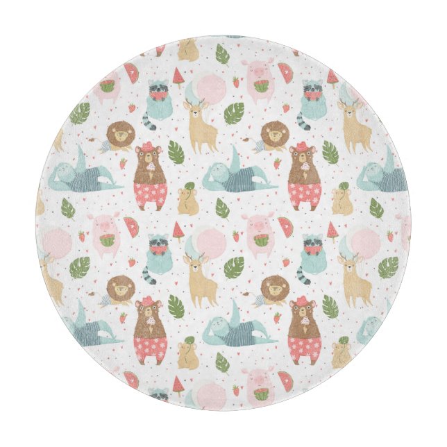 Planche À Découper Paresse et motif d'amis (Devant)