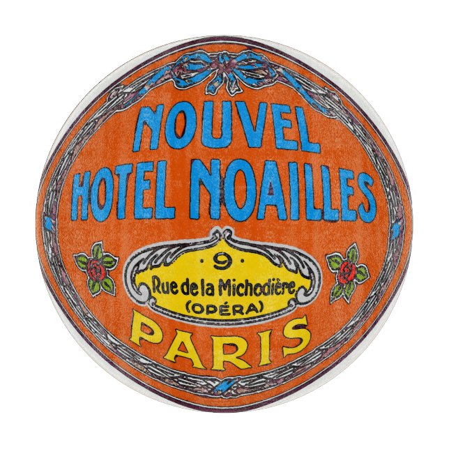 Planche À Découper Paris Hotel, modifier le texte Tableau de découpe (Devant)