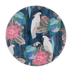 Planche À Découper Parrots Tropical : Vintage Motif sans fil