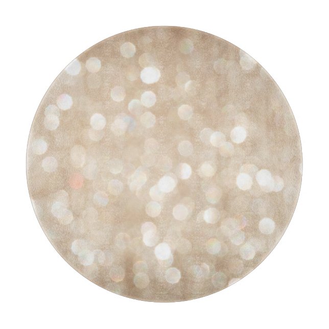 Planche À Découper Parties scintillant d'or, arrière - plan de Noël f (Devant)