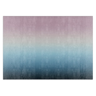 Planche À Découper Pastel rose et bleu Dégradé Indigo Rose Ombre